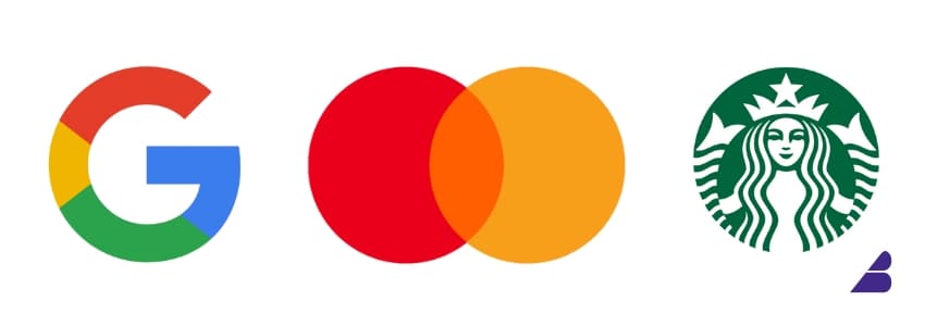 google mastercard starbucks Shrunk Their Logos