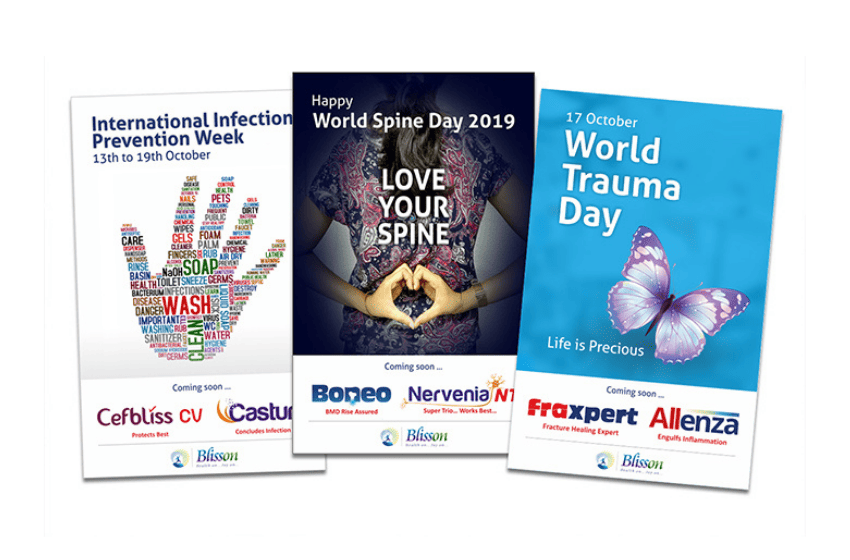 Social Post Graphics for Blisson Healthcare