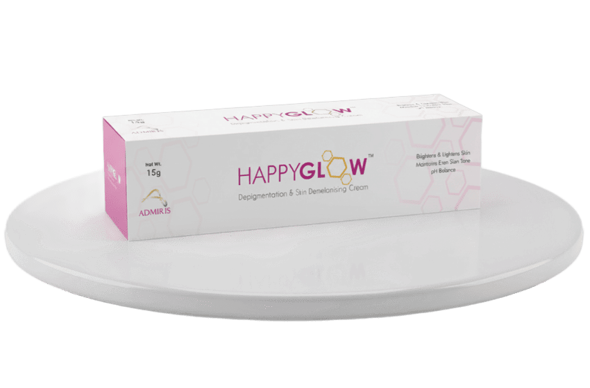Product packaging for HappyGlow Fairness Cream