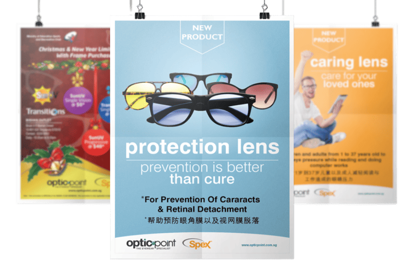 Social Post Graphics for Happy Eyes Optics